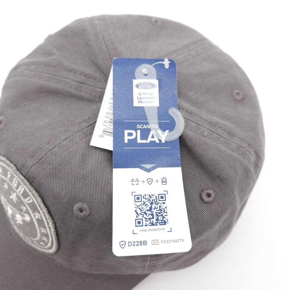 Ford Bronco Strapback Dad Hat Ball Cap Official Licensed Gray Embroidered‎